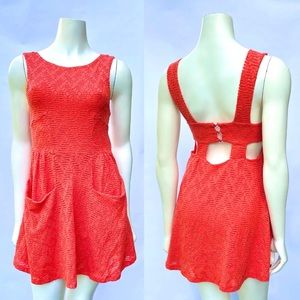 Free People Lace Poppy Cutout Mini Dress